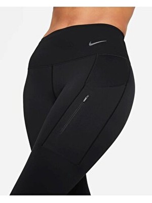 Nike Go Firm-Support Mid-Rise Cropped Training Kadın Tayt DQ5908-010