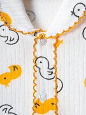 Hediyelik Bebek Yenidogan Çocuk Pamuklu Oya'li Alt Üst Takım