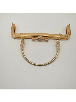 Aynalı Fiyonk Cüzdan Klipsi Gold