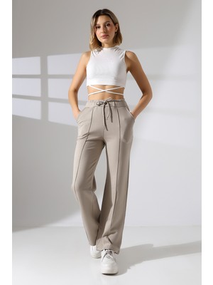 Lubiti Içi Şardonlu Çimalı Eşofman Altı