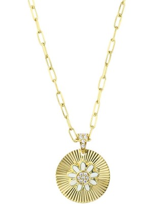 Assos Pırlanta Çiçek Figürlü Altın Kolye - 14K