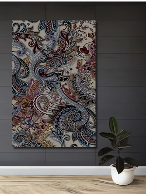 Teona Ahşap Renkli Bohem Sanat Desenleri Ahşap Dekoratif Tablo Dikdörtgen Tablo