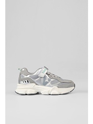 Vicco Wild Basic Unisex Çocuk Gri Spor Ayakkabı