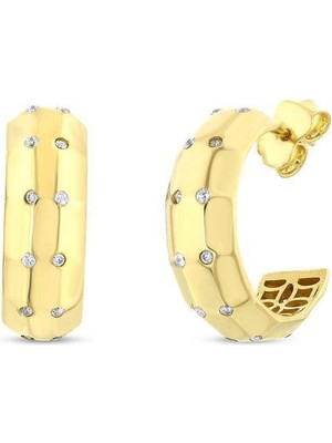 Assos Pırlanta Altın Tasarım Halka Küpe - 14K