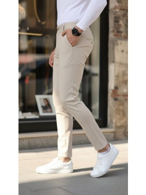 Jardin Allure Erkek Slim Fit Likralı Gabardin Pantolon