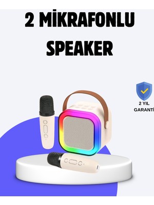 Taşınabilir Bluetooth Karaoke Hoparlör – 2400 Mah Batarya