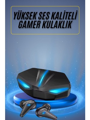 Oyuncu Kulaklığı Mikrofonlu Kablosuz Gaming Kulaklık Powerban Yüksek Ses Kaliteli