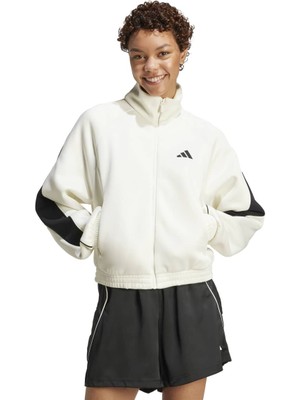 adidas Stadium Kadın Beyaz Dik Yaka Ceket