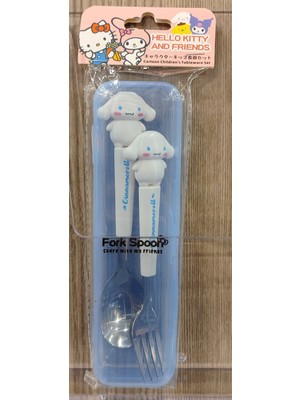 Ada Çanta Kırtasiye Cinnemoroll Figürlü Çatal Kaşık Seti CM516