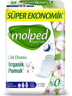 Molped Pure & Soft Süper Eko Gece 16'lı