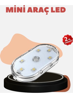 USB Şarjlı Kablosuz Manyetik Montajlı Mini LED Işık