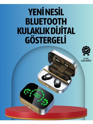 Akıllı Dijital Ekranlı Tws Kulaklık – Uzun Pil Ömrü, Stabil Bağlantı