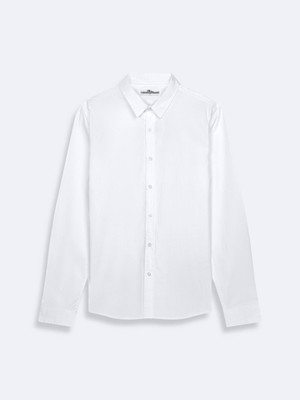 LTB Uzun Kollu Önü Düğmeli Basic Beyaz Gömlek