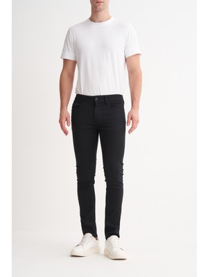Cazador Caz 09000 Harden Denim Non Denim Rins Black Wash Erkek Likralı Kot Pantolon Siyah