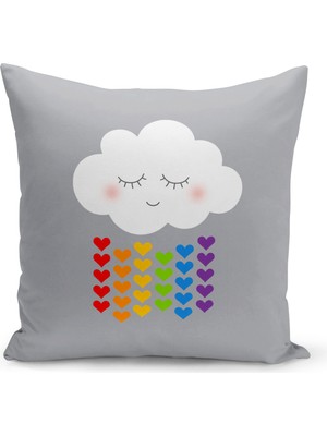 Filamente Çocuk Bebek Odası Dijital Baskılı Kırlent Kılıfı