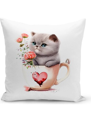 Filamente Çocuk Bebek Odası Dijital Baskılı Kırlent Kılıfı