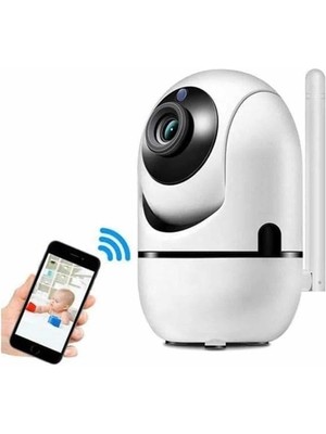 360° Full Hd Akıllı Kamera Hareket Sensörlü Wifi Kamera Çocuk Güvenlik Kamerası