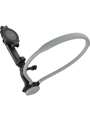 Lenyes CR203 2in1 Eller Serbest Magnetik Boyun Askılı Telefon Tutucu Siyah