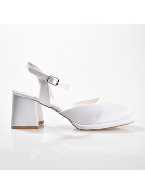 Erdal Koçyiğit Ayakkabı Ek Merve 8525 Kadın Kalın Topuklu Ayakkabı