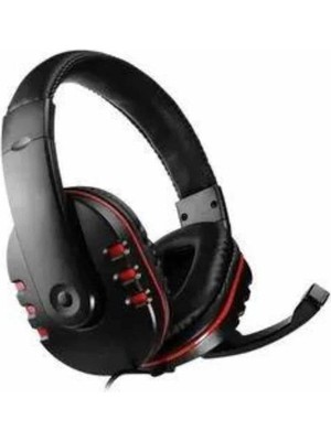 Oyuncu Kulaklığı Kulak Üstü Kablolu Stereo Mikrofonlu Yumuşak Kulak Yastığı