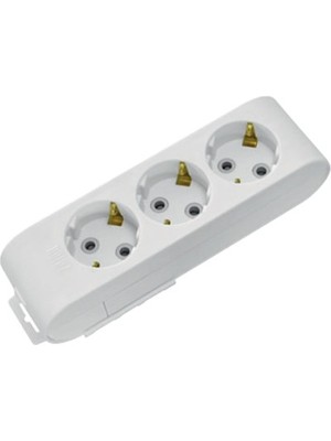 Horoz Grup Priz 3 Lü Topraklı Kablosuz Klemensli Deco