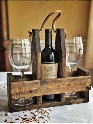  rustik tasarım masif ahşap şişelik ve kadehlik – dekoratif ahşap düzenleyici