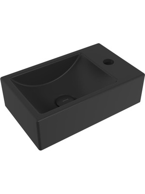 Bocchı Bocchi Milano Dar Sağ Lavabo 1419-004-0126 Mat Siyah