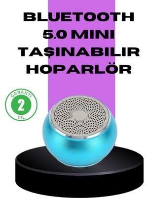 Taşınabilir Mini Bluetooth Hoparlör 9m Menzil Dahili Mikrofon
