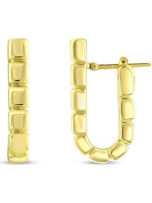 Assos Pırlanta Tasarım Altın Küpe - 14K