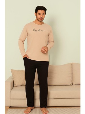 Pemilo Erkek 1908 Uzun Kol % 100 Pamuk Pijama Takımı