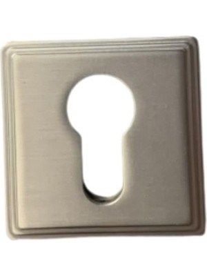 System RO17 Kapı Kolu Rozeti Yale (Dış Kapı) Nikel Saten Mat 53X53X10 mm