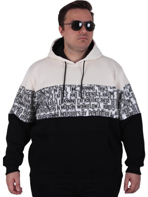 Moc Grande Mocgrande Büyük Beden Kapüşonlu 3ip Sweat Transforming 25713 Bej