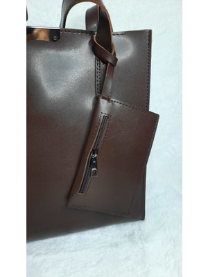 Günlük Cüzdanlı Suni Deri Kadın El ve Omuz Çantası