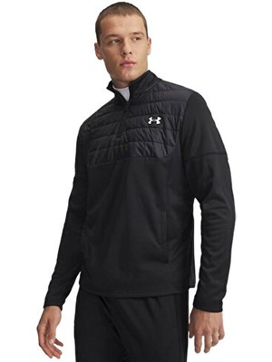 Under Armour Ua Armour Flc Pro Utility Qz Erkek Günlük Çeyrek Fermuarlı Polar Üst 6005688-001 Siyah