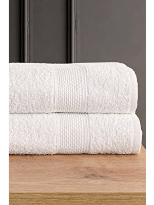 Güvenal Blanc 2'li 70X140 Banyo Havlu Seti | Havlu | Banyo Havlusu I Hamam Seti I Çeyiz Havlusu