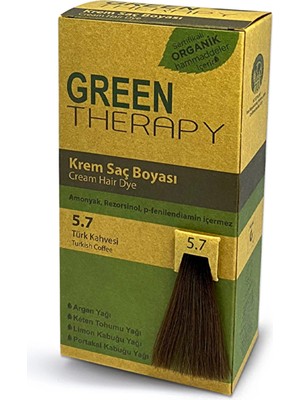 Green Therapy Krem Saç Boyası 5.7 Türk Kahvesi