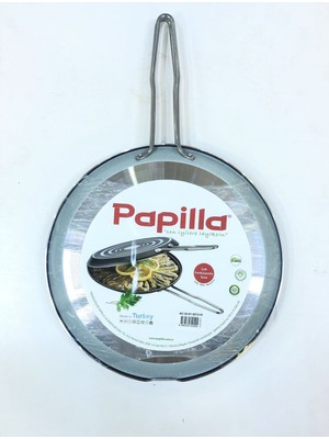 Papilla Redio 32 cm Çift Taraflı Balık Börek Hamsi Krep Menemen Tavası Yeşil