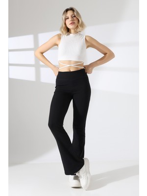 Lubiti Ispanyol Paça Tayt Yüksek Bel