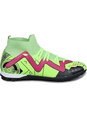 Jump 29683 Neon Sarı Fuşya Detay Çim Saha Halı Saha Futbol Ayakkabı