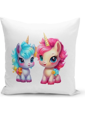 Filamente Çocuk Bebek Odası Dijital Baskılı Kırlent Kılıfı