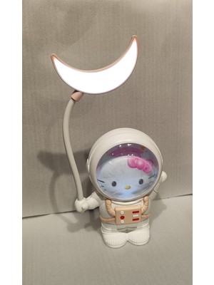 Ada Çanta Kırtasiye Sanrio Kuromi Hello Kitty Melody Figürlü Astronot Model Şarjlı Masa/gece Lambası