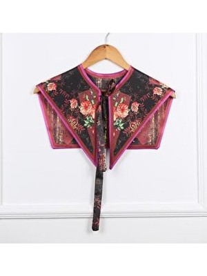 Kadınlar İçin Stil Omuz Şalı Pembe Çiçek Desenli Polyester Kumaş Modern Tasarım Aksesuar