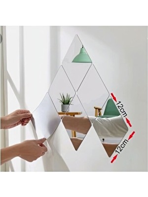 Pleksi Aksesuar Kare-Dekoratif-Pekesi 12X12CM-PLEKSI-AYNA-(1ADET) Cam Ayna Değildir