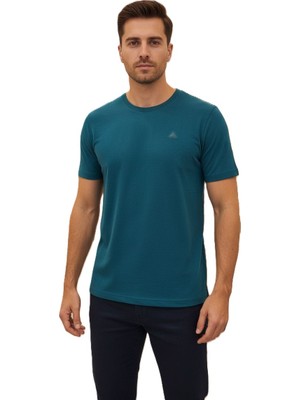 Lacaton 26- 4350 Süper Battal Büyük Beden Unisex Bisiklet Yaka T-Shırt