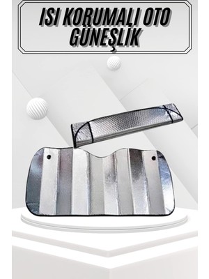 Güneşlik Koruyucu Perde Metalize Oto Araç Araba Güneşliği Ön Cam Güneşliği