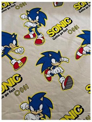 İki İplik Sonic Baskılı 3 Iplik Şardonsuz Penye Kumaş | %100 Pamuk | En 170 cm