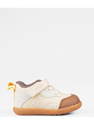 Vicco Ayden Hafif Erkek Bej İlk Adım Ayakkabı Düz Tabanlı Rahat Kullanım İçin