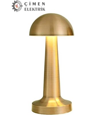 Noas YL86 1230 Atina Şarjlı Gold Masa Lambası 3 Renk