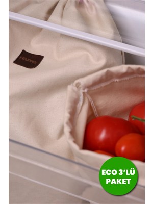 Helons Freshbag - Doğal Kese Büyük Boy Eco 3 Paket