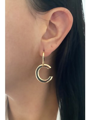 Liveyn Design Harf Küpe C Harfi